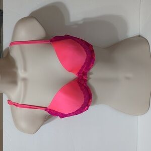Victorias Secret Bra 34D Body by Victoria Lined Demi Pink